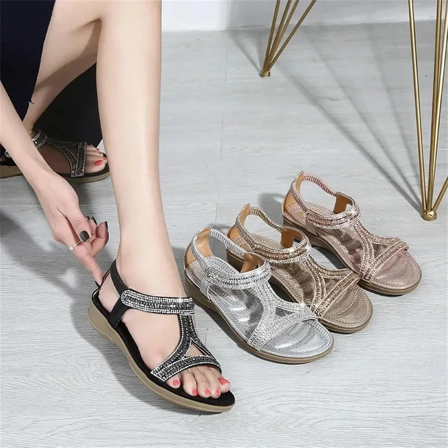 Women's Non-Slip Flip-Flops - Bohemian Flat Summer Beach Casual