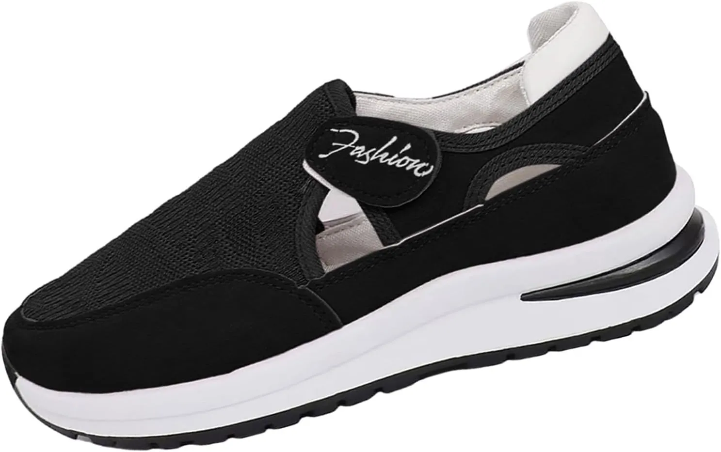 Women's Orthopedic Shoes, Casual Breathable Mesh Flat Sneakers, Low Cut Slip On Casual Summer Fashion Platform Walking Shoes