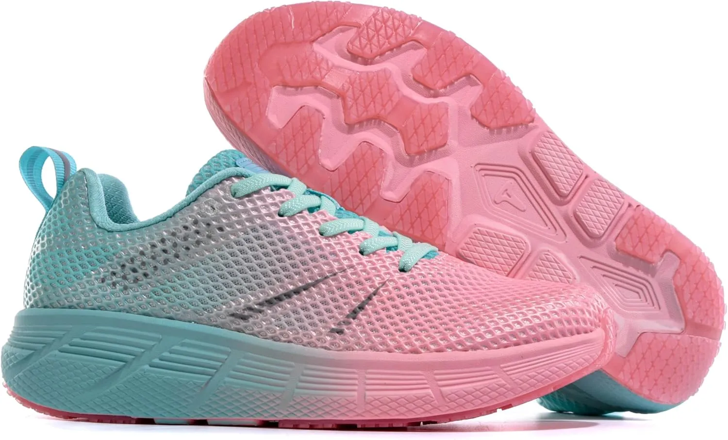 Women's Road Running Shoes Athletic Non-Slip Sole Walking Sneaker Lightweight Supportive Mesh Colorful Trail Tennis Shoes