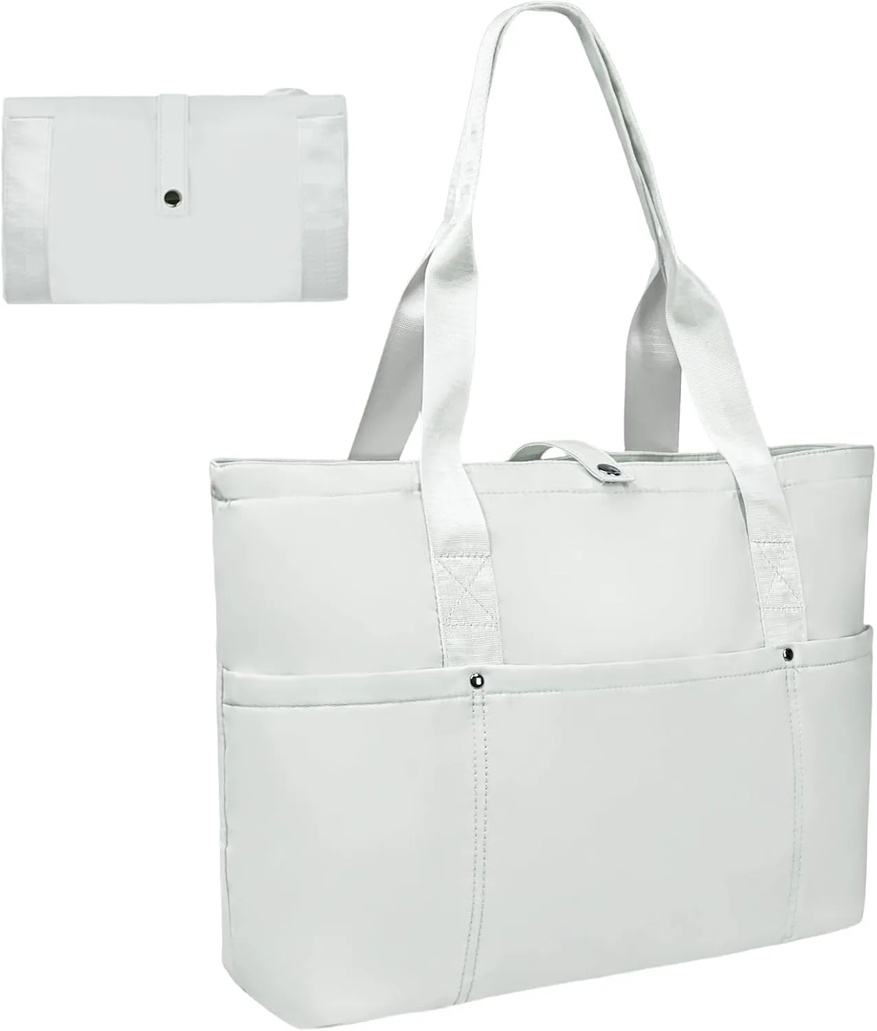 Work Bags for Women- Nursing Clinical Bag with Zipper Large Foldable Travel Bag Water-Resistant Handbag
