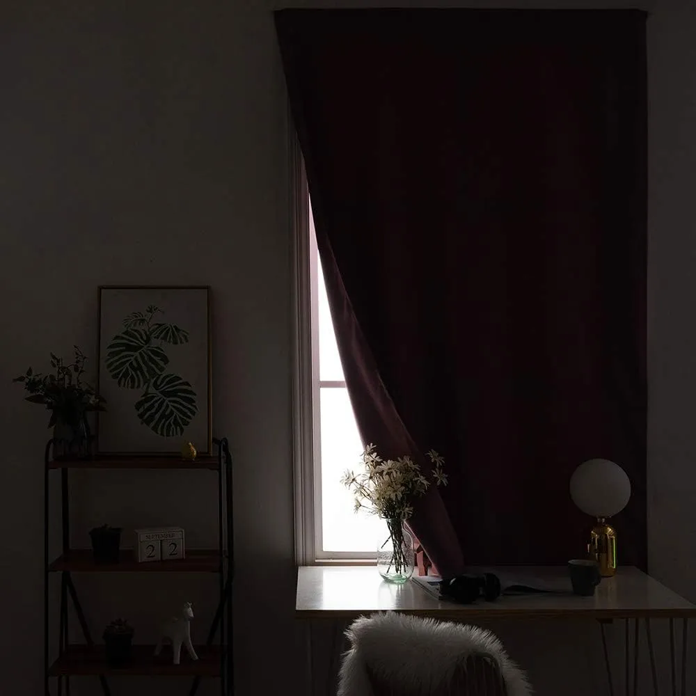 XISUNYA Self Adhesive Portable Blackout Curtains, Adventure Room Darkening Curtains, Long Journeys Starts with a Single Step Quote Print Temporary Blackout Blinds,59W x72L Inch, for Kitchen Bathroom