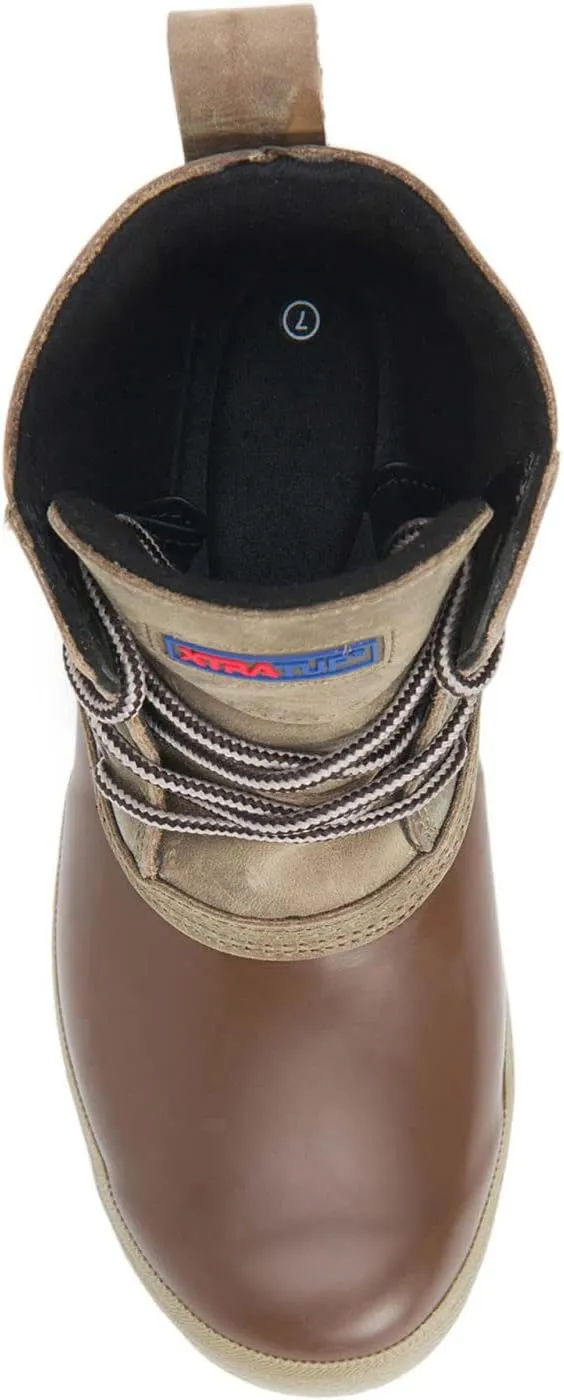 Xtratuf Women's 6in Casual Over-The-Ankle Waterproof Slip-Resistant Arch Support Leather Legacy Lace Boots