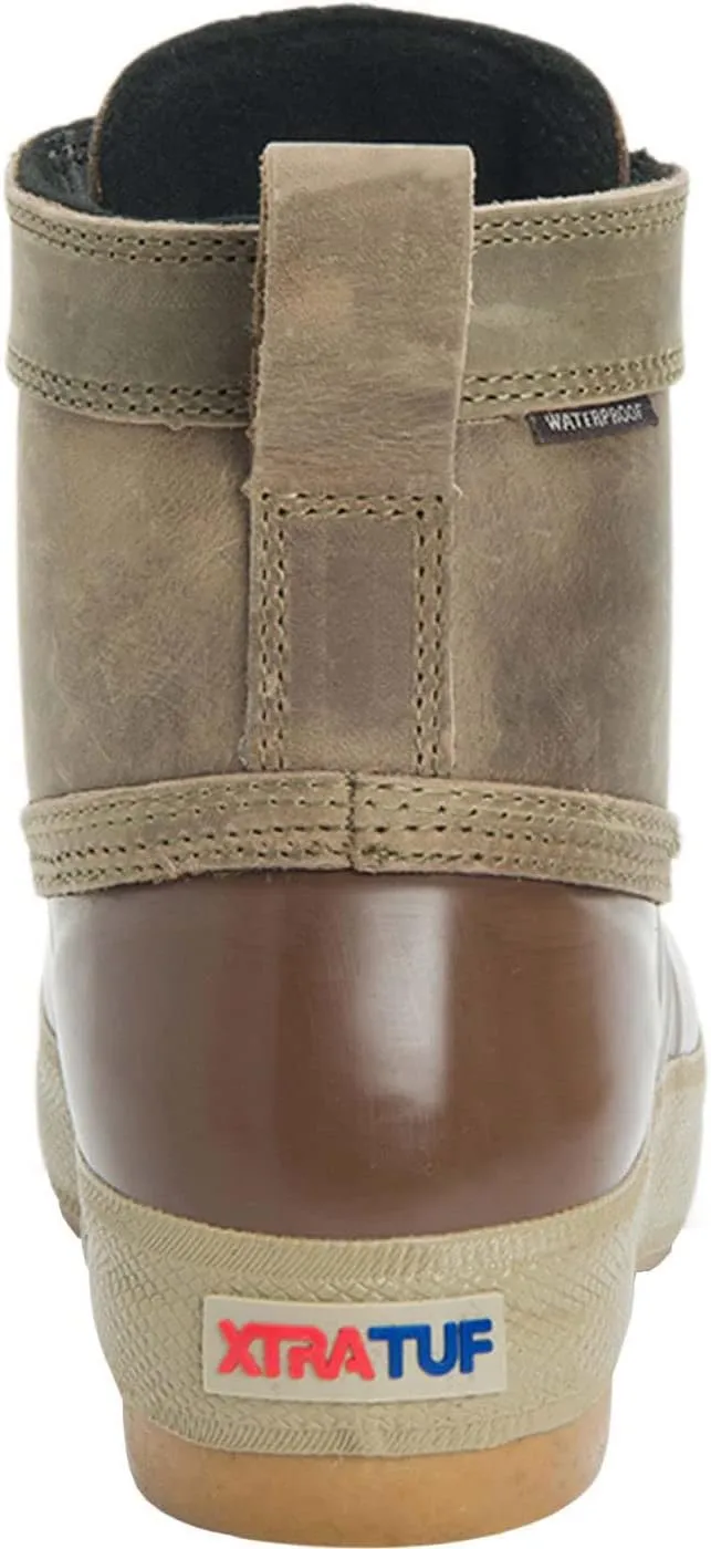 Xtratuf Women's 6in Casual Over-The-Ankle Waterproof Slip-Resistant Arch Support Leather Legacy Lace Boots