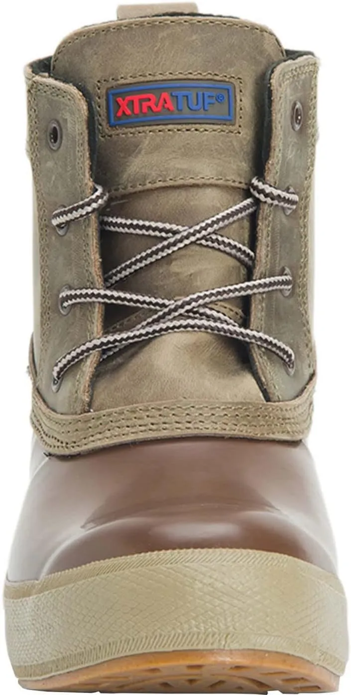Xtratuf Women's 6in Casual Over-The-Ankle Waterproof Slip-Resistant Arch Support Leather Legacy Lace Boots
