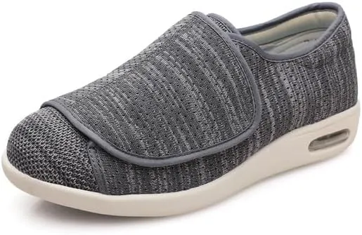 youyun Diabetic Shoes for Elderly Wide for Women Walking Shoes Adjustable Closure Breathable Lightweight Width X-Wide Non Slip Air Cushion Sneakers for Swollen Feet Edema