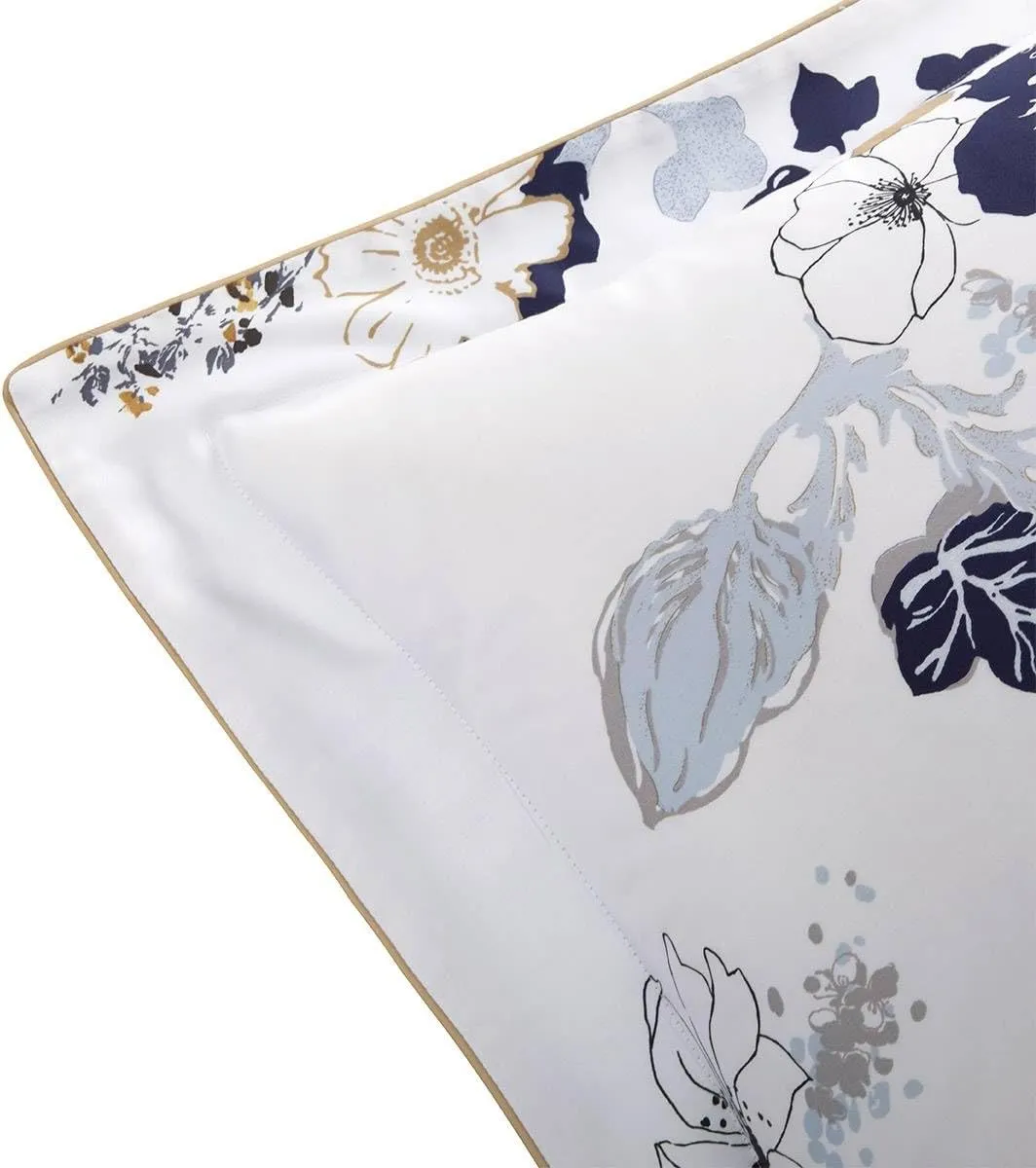 Yves Delorme Eclipses Multicolor King 21 x 37 in Sham - Extra Soft and Warm Luxury Sheets, 100% Natural Organic French Bed Linens - Breathable and Durable