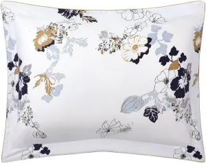 Yves Delorme Eclipses Multicolor King 21 x 37 in Sham - Extra Soft and Warm Luxury Sheets, 100% Natural Organic French Bed Linens - Breathable and Durable