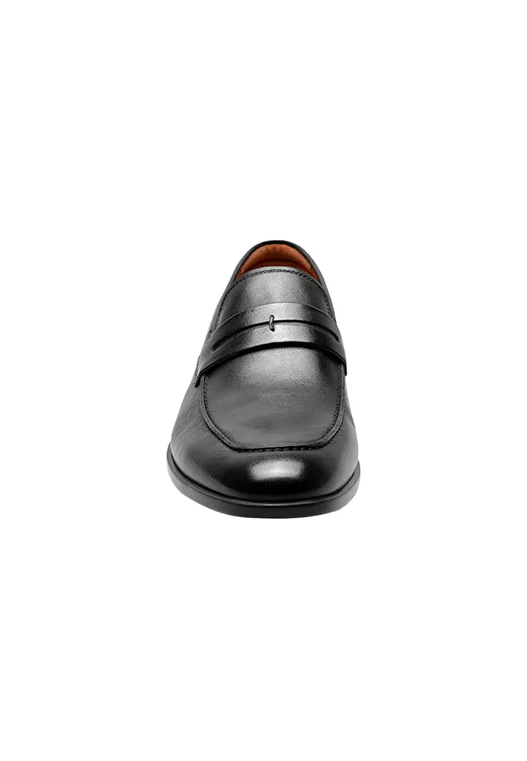 ZAFFIRO Men's Moc Toe Penny Loafer Black