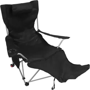 ZJchao Camping Chair, Outdoor Chairs, Folding Chairs for Outside, Camping Lounge Chair 900D Oxford Cloth 4 Position Adjustable Foldable Portable Reclining Camping Chair with Storage Bag