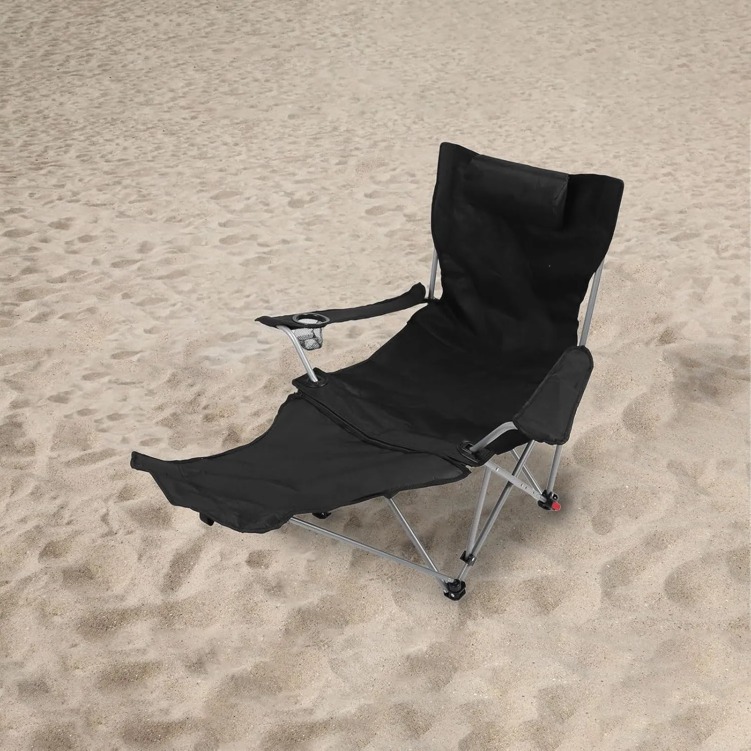 ZJchao Camping Chair, Outdoor Chairs, Folding Chairs for Outside, Camping Lounge Chair 900D Oxford Cloth 4 Position Adjustable Foldable Portable Reclining Camping Chair with Storage Bag